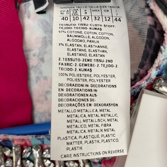 NWT spotmax code floral cotton mini shift dress - Picture 5 of 5